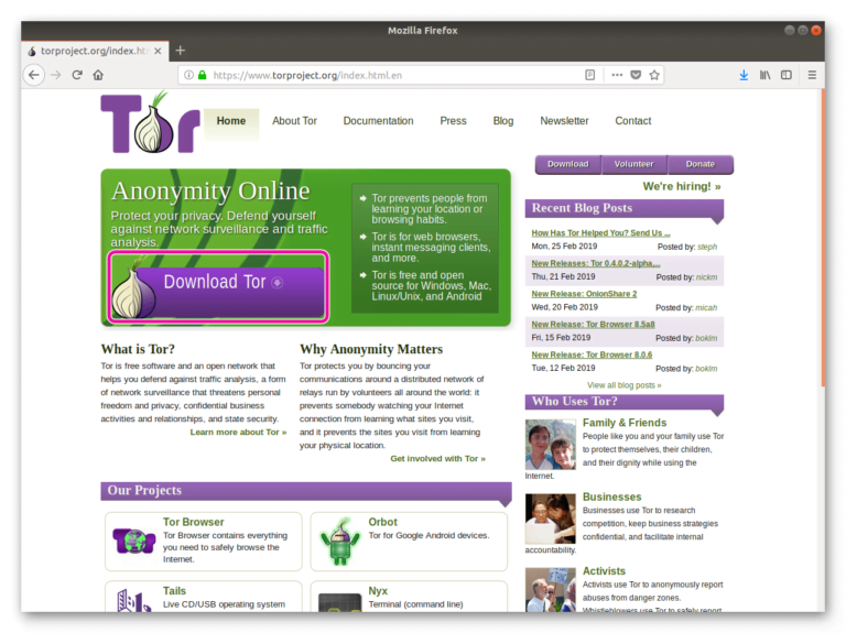 tor browser первый запуск